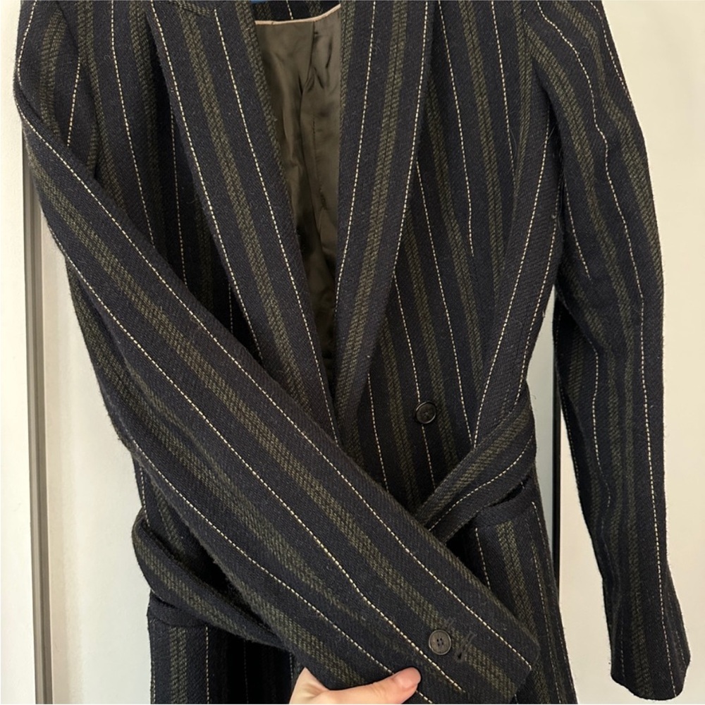 Massimo Dutti Black and White Sport Coat with Pinstripes